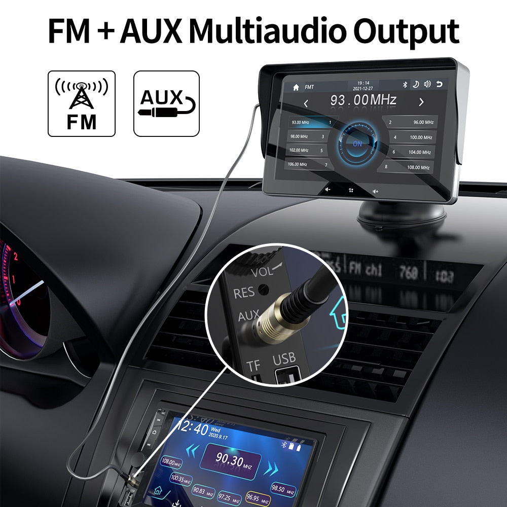 7 Inch Wireless CarPlay And Android Auto Touch Screen For All Cars