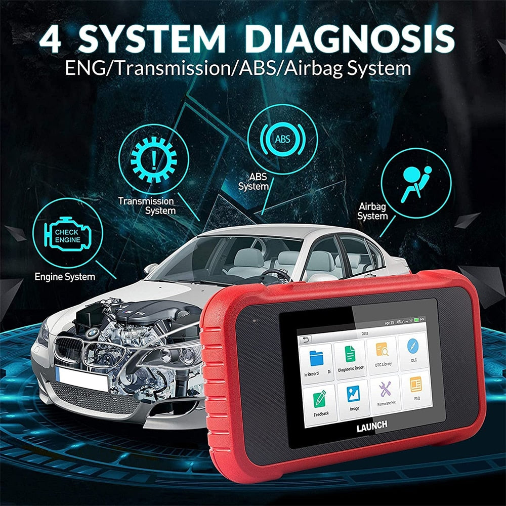 Professional OBD2 Vehicle Diagnostic Tool w/ Wi-Fi - Automotive Code Scanner
