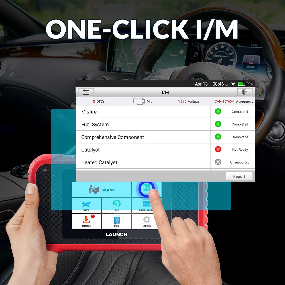 Professional OBD2 Vehicle Diagnostic Tool w/ Wi-Fi - Automotive Code Scanner