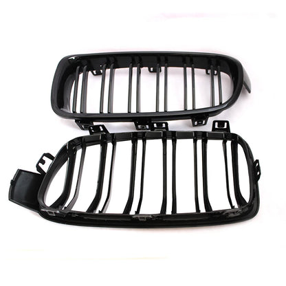 Black Kidney Grille Dual Slat Grille For BMW F30 F31 F35 2012-2018 320i 325i 328i