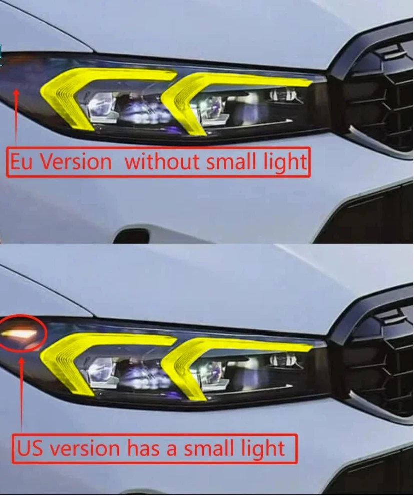 BMW 3 Series LCI Colored DRL CS Style LED Boards (G20 G21)