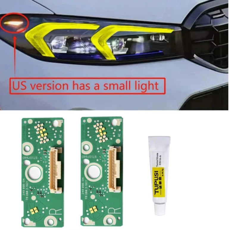 BMW 3 Series LCI Colored DRL CS Style LED Boards (G20 G21)